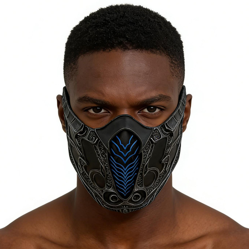 Respirator Half Face - Maska Mortal Kombat Half Face Cosplay