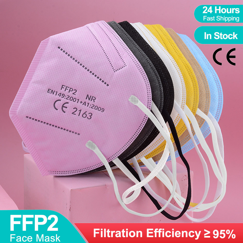 Black Face Mask Pack - 5-warstwowe maski FFP2 CE Approve KN95