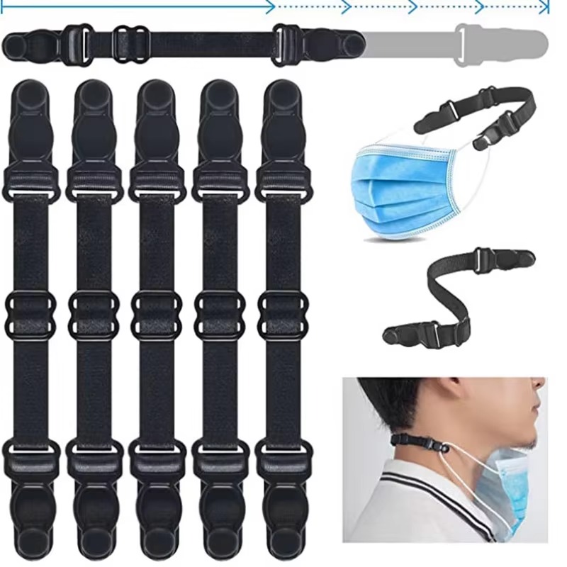 Mask Lanyard Adjustable - 5PC Regulowany bandaż przedłużający maskę Hak