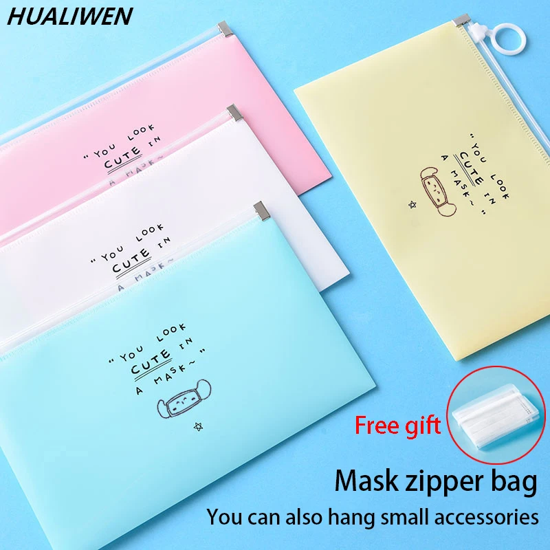 Face Mask Storage Box - 4 szt. Modna torba na maskę