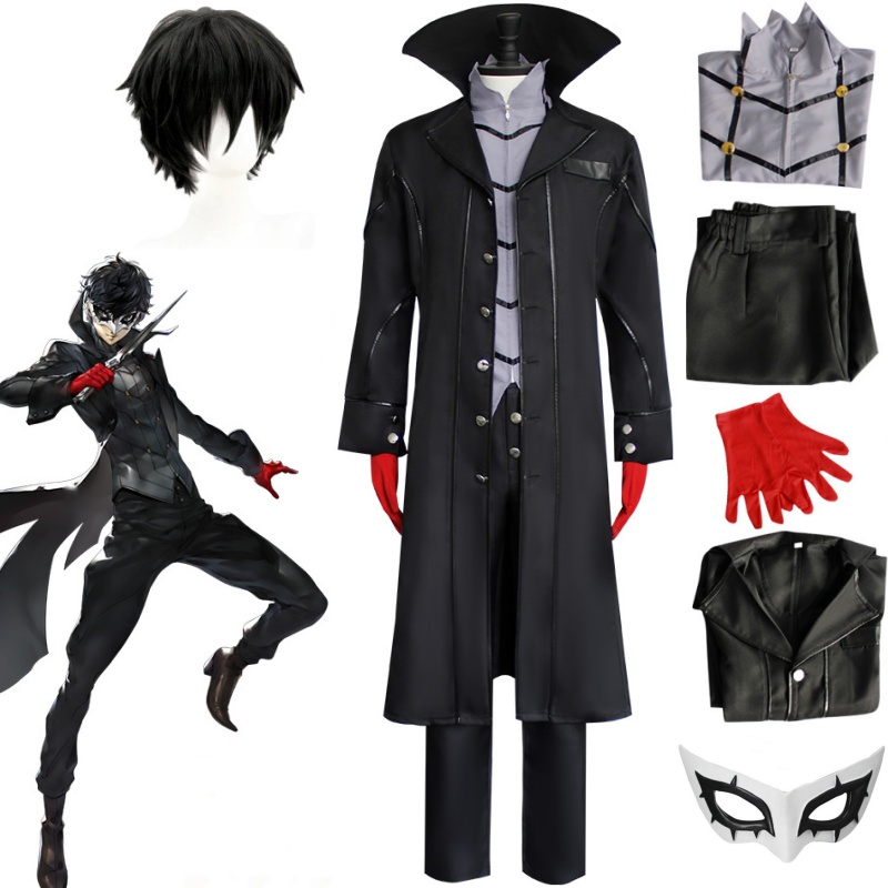 Anime Persona 5 Joker Cosplay  – Black Face Mask Pack recenzja i cena