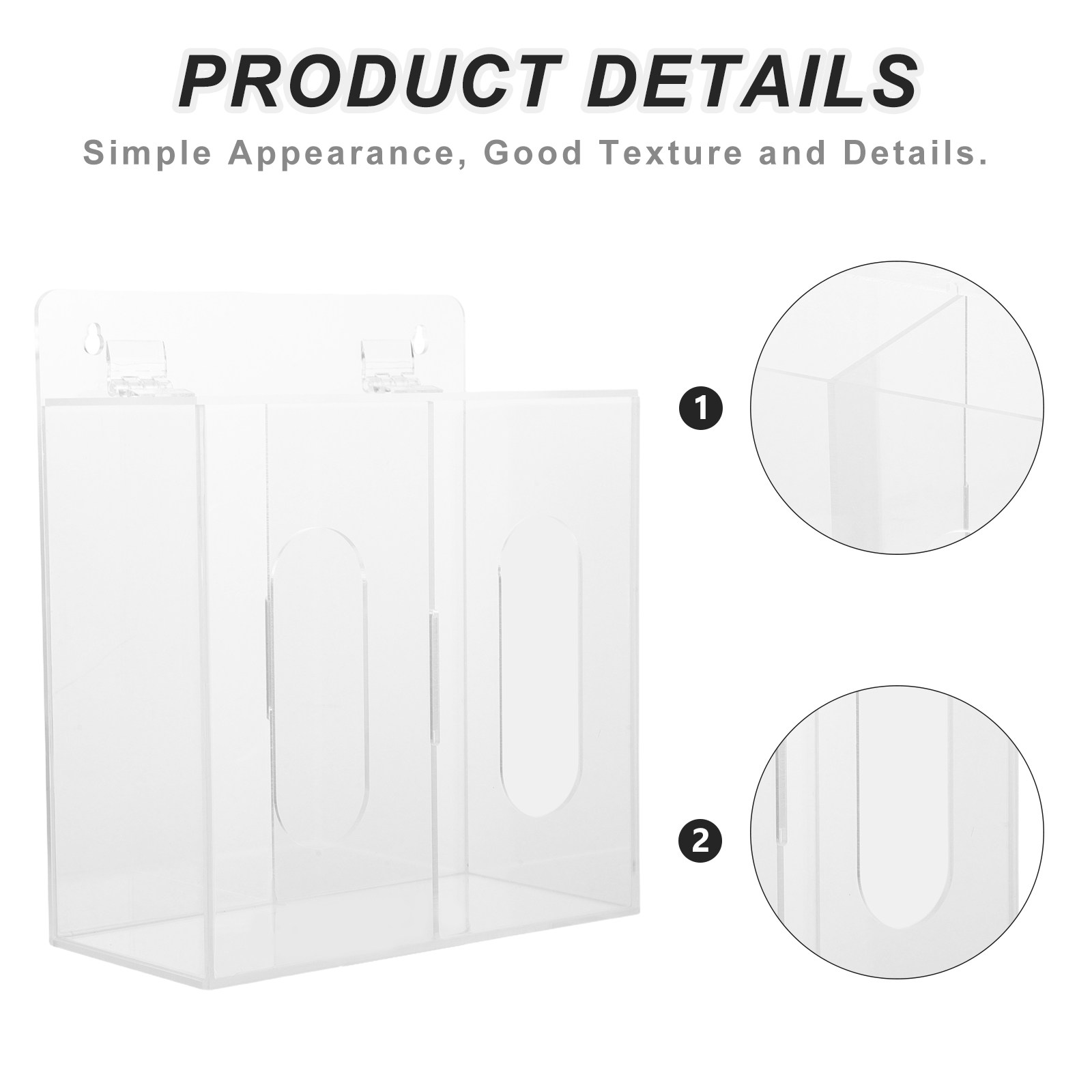 Przezroczyste akrylowe pudełko – Face Mask Storage Box recenzja i cena